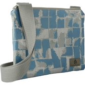 Unshattered Upcycled Blue and Silver Crossbody