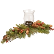 National Tree Company 30 in. Crestwood Spruce Centerpiece and Candle Holder