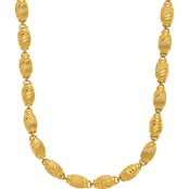 24K Pure Gold Link Necklace 18 in.