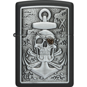 Zippo Skull Anchor Emblem Lighter