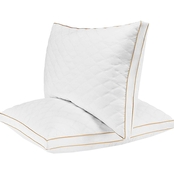 Doctor Pillow Italian Luxury Quilted Pillow Queen Set of 2
