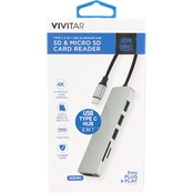 Vivitar 6 in 1 USB C 4K HDMI USB SD Micro SD