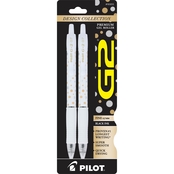 Pilot G2 Design Collection Dots Fine Black 2 pk.