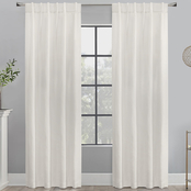 Commonwealth Home Fashions Mulberry Dual Header Curtain Panel Window Dressing