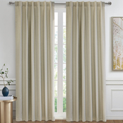Commonwealth Home Fashions Baxter Back Tab Curtain Panel Window Dressing