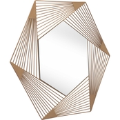 Zuo Modern Aspect Gold Hexagonal Mirror