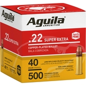 Aguila Super Extra .22 LR 40 Gr. Hi-Velocity Hollow Point 500 Rounds