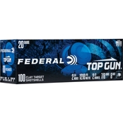 Federal Top Gun 20 Ga. 2.75 In. #8 7/8 oz. Lead, 100 Rounds