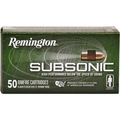 Remington Subsonic .22 LR 40 Gr. Copper Plated Hollow Point 50 Rounds