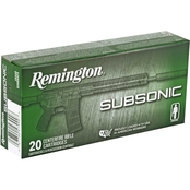 Remington Subsonic .300 Blackout 220 Gr. Open Tip Flat Base 20 Rounds