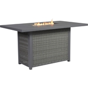 Signature Design by Ashley Palazzo Outdoor Bar Height Table with Fire Pit