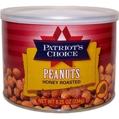 Patriot's Choice Honey Roasted Peanuts 8.25 oz.