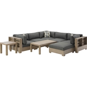 Signature Design by Ashley Citrine Park 6 pc. Outdoor Sectional with Coffee & End