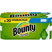 Bounty Select-A-Size Paper Towels, 8 Double Plus Rolls White, 113 Sheets Per Roll