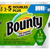 Bounty Select-A-Size Paper Towels, 2 Double Plus Rolls, White, 113 Sheets Per Roll