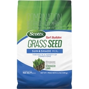 Scotts Turf Builder Grass Seed Sun & Shade Mix 2.4 lbs.