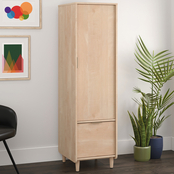 Sauder Storage Cabinet with File in Natural Maple