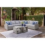 Signature Design by Ashley Naples Beach Outdoor 4 pc. Sectional with 2 End Tables