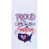 Kay Dee Designs Proud American Embroidered Dual Purpose Terry Towel