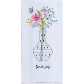 Kay Dee Wrapped in Grace Find Joy Embroidered Dual Purpose Terry Towel