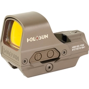Holosun 510C Solar 1x 32 MOA Ring/2 MOA Dot Reflex Sight FDE