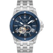 Bulova Men's Marine Star Series A Stainless Steel Bracelet Watch 98A302