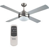 Black + Decker 52 in. Ceiling Fan with Remote Control