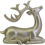 Simply Perfect Laying Reindeer Light Gold Finish