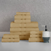 Bibb Home 12 pc. Oversized Solid Towel Set