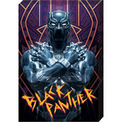 Marvel Black Panther Dramatic Pose Canvas Wall Art