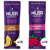 Muir Energy Caffeinated Whole Food Energy Gel Variety Pack 24 ct.