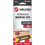 Velcro Workbench Mounting Tape, 1/2 in. x 36 in., Black