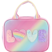 OMG Accessories Printed Ombre Love Insolated Lunch Bag