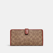 COACH Coated Canvas Signature Skinny Wallet