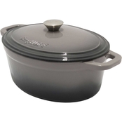 Berghoff Neo 5 qt. Cast Iron Oval Covered Dutch Oven, Oyster