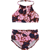 OshKosh B'gosh Little Girls Floral Print Swimsuit 2 pc. Set
