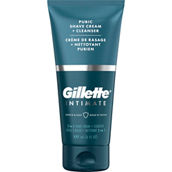 Gillette Intimate Paraben Free 2 in 1 Pubic Shave Cream + Cleanser with Aloe 6 oz.