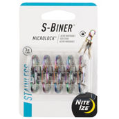 Nite Ize S-Biner Spectrum Stainless Steel S-Biner MicroLock 5 pk.