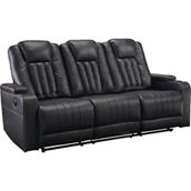Signature Design by Ashley Center Point Reclining Sofa with Drop Down Table
