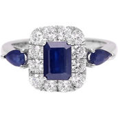 Matrix 14K White Gold 5/6 CTW Diamond Engagement Ring Size 7