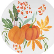 Gibson Home Country Harvest 8.25 in. Dessert Plate