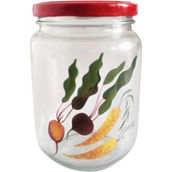 Gibson Home Country Harvest Fall Veggies 26 oz. Glass Jar
