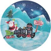 Gibson Home Santa's Workshop 9 in. Snack Plates