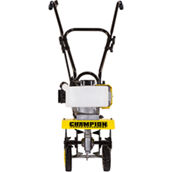 Champion 43cc 2-Stroke Portable Gas Garden Tiller Cultivator with Adjustable Depth