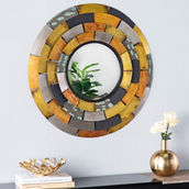SEI Baroda Round Decorative Wall Mirror