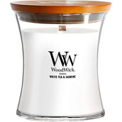 Yankee Candle WoodWick White Tea and Jasmine Medium Hourglass Candle