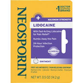 Neosporin and Lidocaine Pain Relieving Antibiotic Ointment .5 oz