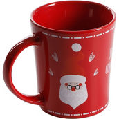 Gibson Home Holiday Santa 15 oz. Funky Shape Mug
