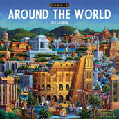 TF Publishing 2024 Around the World Wall Calendar