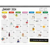 TF Publishing 2024 Every Day's A Holiday Large Desk Pad Monthly Blotter Calendar